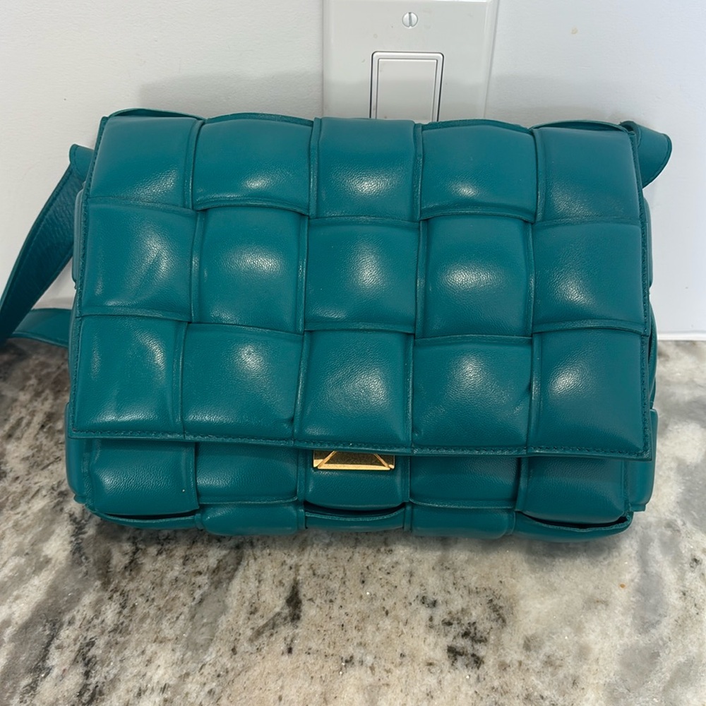 Bottega Veneta Teal Crossbody Bag